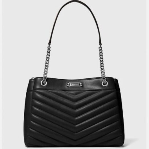 NWT Michael Kors Whitney Quilted Handbag with Silver Hardware Retails $628.00 - Picture 1 of 5